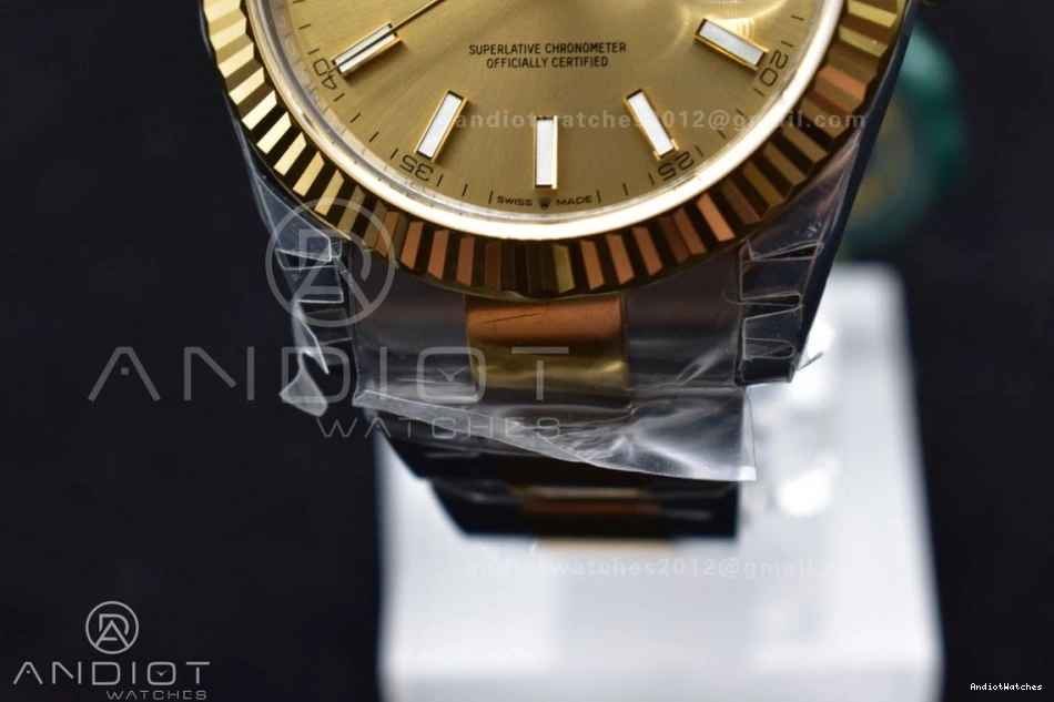 VS AllSeason 1:1 on 904L 600 DateJust VSF Bracelet SS Edition 41 Dial YG Best Oyster YG 126333 0216